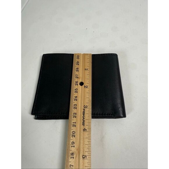 Men’s Leather Bifold Wallet ID / Credit Cards Slots Black See Description - Picture 9 of 10